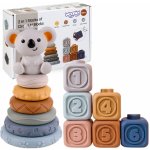 Woopie Montessori senzorická stavebnice medvídek z měkké gumy – Zboží Dáma