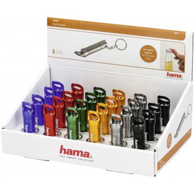 Přívěsek na klíče Hama LED svítilna 2v1 s otvírákem na lahve 136235