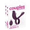 Couples Choice - rechargeable, radio penis ring purple