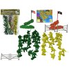 LEAN Toys Vojenská sada 51 prvků zelená