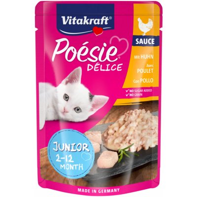 Vitakraft Cat Poésie DéliSauce junior kuřecí 85 g