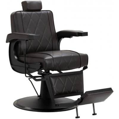 Hair system Barber křeslo BM88066B hnědé s černým rámem – Zboží Dáma