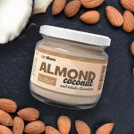 GymBeam Mandlové Máslo s kokosem a bílou čokoládou 340 g – Sleviste.cz