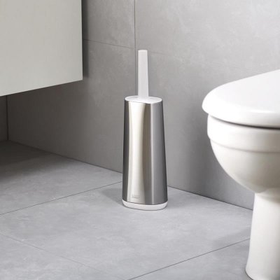 Joseph Joseph Bathroom Flex Steel inovativní WC štětka bílá/nerez – Zboží Mobilmania