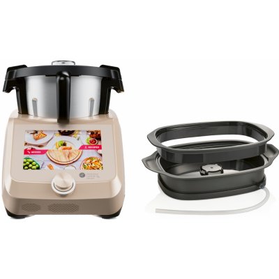 SilverCrest Monsieur Cuisine Smart Champagner SKMS 1200 B1 s parním odšťavňovačem SDMC 4 A1 – Zboží Dáma