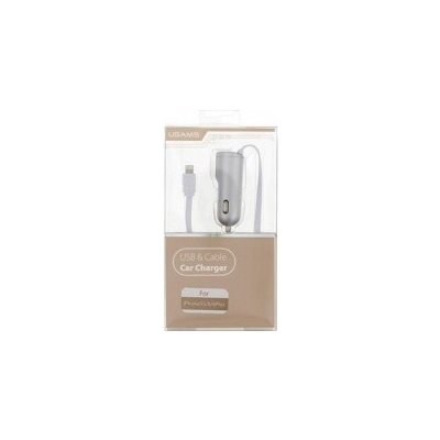 Nillkin USAMS Lightning + USB Autodobíječ 2.1A Silver 994666 – Hledejceny.cz