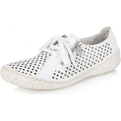 Rieker Dámské polobotky 54516-80 bílé weiss – Zboží Dáma