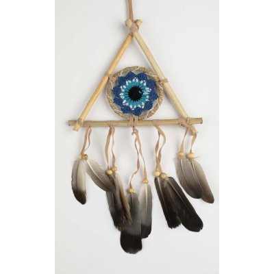 Lapač snů TRIANGULAR EYE tmavě modrá – Hledejceny.cz