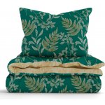 MKLuzkoviny.cz bavlna povlečení Renforcé Gabriela tmavě zelená 140x200 70x90 – Hledejceny.cz