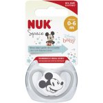 Nuk silikon šidítko Space Disney Mickey Mouse Bílá – Zboží Dáma
