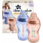 Tommee Tippee Kojenecká láhev C2N růžová 2ks 260ml – Zboží Dáma