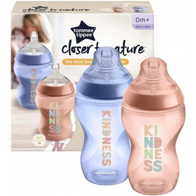 Tommee Tippee Kojenecká láhev C2N růžová 2ks 260ml – Zboží Dáma