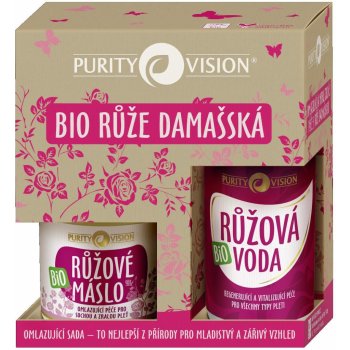 Purity Vision Rose růžová voda 100 ml + máslo z růže 120 ml dárková sada