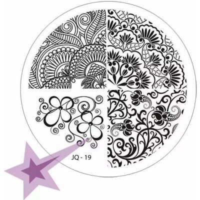 Starnails Razítkovací destička JQ19 Ornamenty – Zboží Dáma