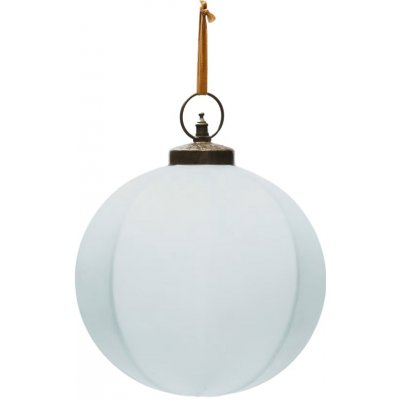 Bílá skleněná vánoční ozdoba Kave Home Talve 20 cm – Hledejceny.cz