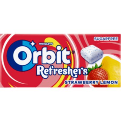 Orbit Žvýkačka bez cukru s jahodovou a citronovou příchutí 8 x 17,9g – Hledejceny.cz
