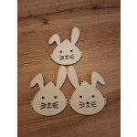 Dřevotéka Dřevěná dekorace zajíček 7x5 cm – Hledejceny.cz