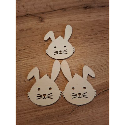 Dřevotéka Dřevěná dekorace zajíček 7x5 cm – Hledejceny.cz