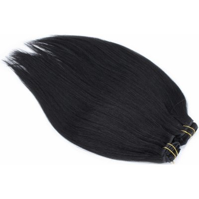 Deluxe clip in sada 50cm černá – Zboží Dáma