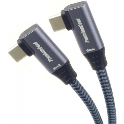 PremiumCord KU31CJ2 USB-C 2x zahnutý 2m – Hledejceny.cz