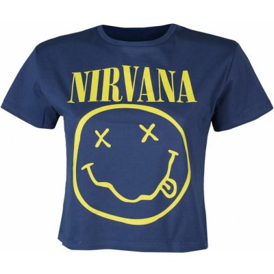 Nirvana Yellow Smiley Flower Sniffin ROCK OFF NIRVCT07LD DENIM – Zbozi.Blesk.cz