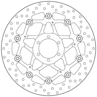 Přední brzdový kotouč Brembo MOTO MORINI 1200 CORSARO AVIO 2008 - 2009