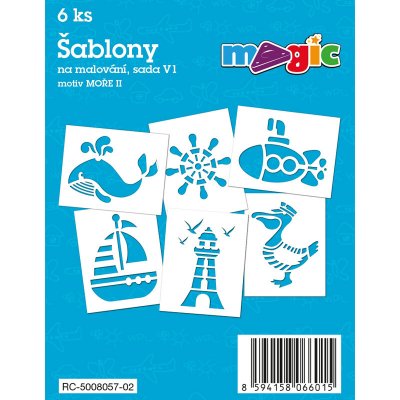 Magic papír šablony na malování MOŘE II – Zbozi.Blesk.cz