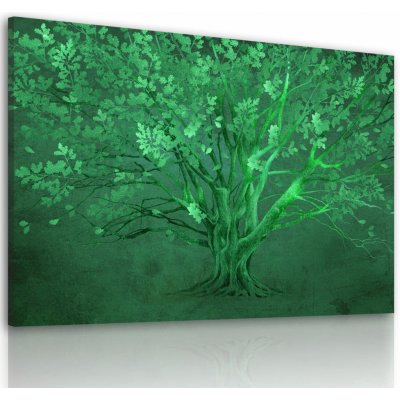 Obraz na plátně GREEN TREE různé rozměry Ludesign ludesign obrazy: 80x60 cm – Zbozi.Blesk.cz