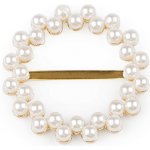 Perlová spona, průvlek 23 mm, na šaty, halenky, šátky a opasky perlová 1ks – Zboží Mobilmania