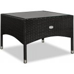 Melfin Ratanový stolek RT05 černý 58 x 58 x 42cm – Zboží Mobilmania