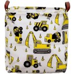 Dream Creations Čtvercový koš motiv bagr 33 x 33 cm – Zboží Dáma