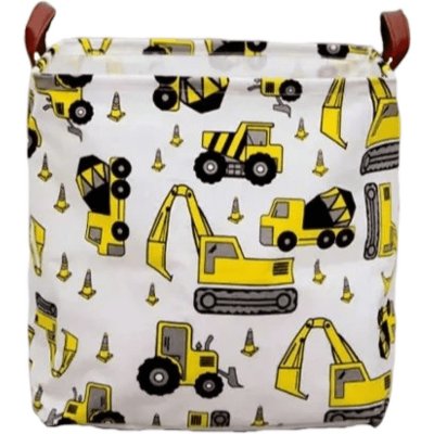 Dream Creations Čtvercový koš motiv bagr 33 x 33 cm – Zboží Dáma