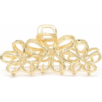 Květinový kovový skřipec Barva: zlatá – Zboží Mobilmania