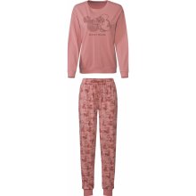 Mickey mouse dámské pyžamo dlouhé růžové