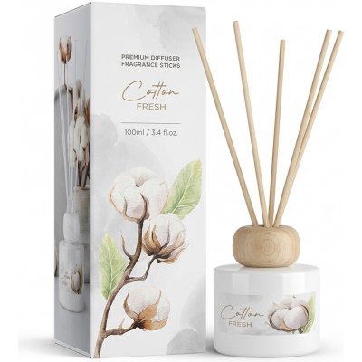 Bartek Candles Aroma difuzér Cotton Fresh s tyčinkami 100 ml – Hledejceny.cz