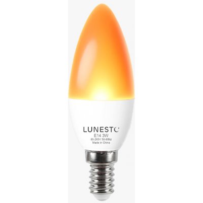 Lunesto Led žárovka svíčka E14 3W oranžová – Hledejceny.cz