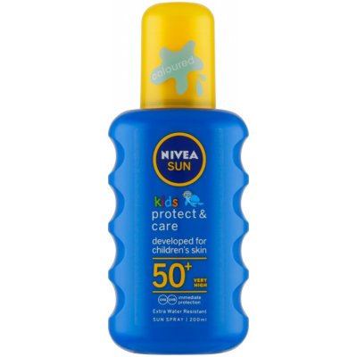 Nivea Sun Kids barevný spray na opalování SPF50+ 200 ml – Zbozi.Blesk.cz