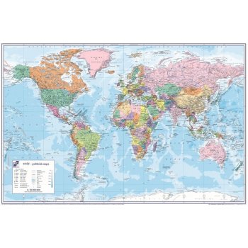 PP Psací podložka na stůl 60x40 mapa Svět
