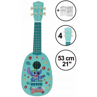 Lexibook ukulele s nylonovými strunami 53 cm Disney Stitch – Sleviste.cz