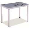 Jídelní stůl SIGNAL Jídelní stůl DAMAR bílý/bílé nohy 80x60x75