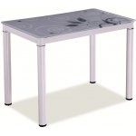 SIGNAL Jídelní stůl DAMAR bílý/bílé nohy 80x60x75