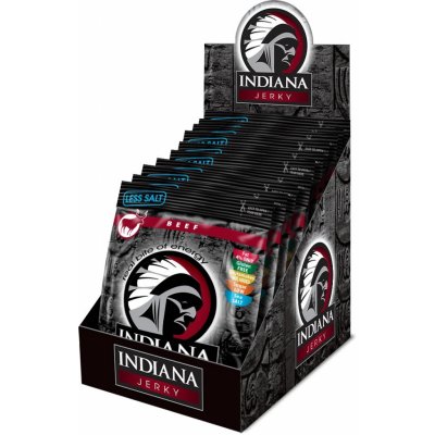 Indiana Beef Jerky Less Salt 250 g – Hledejceny.cz