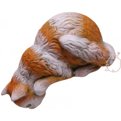 keramická kočka | rezavo bílá – Hledejceny.cz