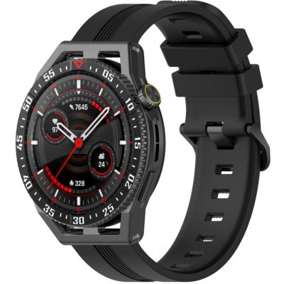 PROTEMIO RUBBER Silikonový řemínek Huawei Watch Buds / GT3 SE / GT3 Pro 46mm černý 59914
