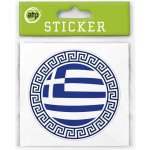 ATP - samolepka řecká vlajka (kruh) – Zboží Živě