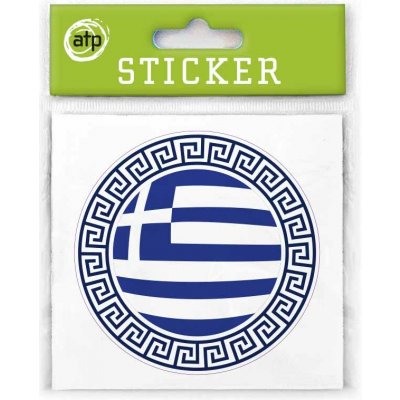 ATP - samolepka řecká vlajka (kruh) – Zboží Živě