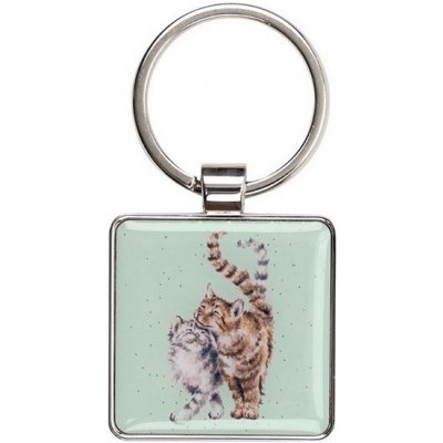 Přívěsek na klíče Wrendale Designs Feline Good Kočky – Zboží Dáma