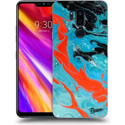 Pouzdro Picasee silikonové LG G7 ThinQ - Blue Magma čiré