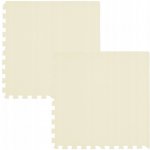 Divio Pěnový koberec MAXI COLOR 2 ks 62x62x1 cm krémový – Zboží Mobilmania