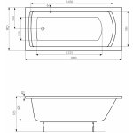 Roca Linea 180 x 80 cm A24T058000 – Hledejceny.cz